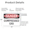 Signmission Compressed Gas Danger Sign, Plastic, 14in W x 10in L, 2PK OS-2PACK-DS-P-1014-L-19280 - alternate 6